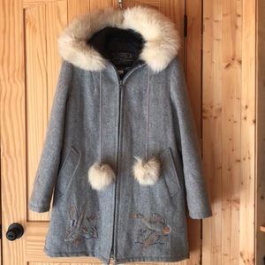 vintage wool coat / parka